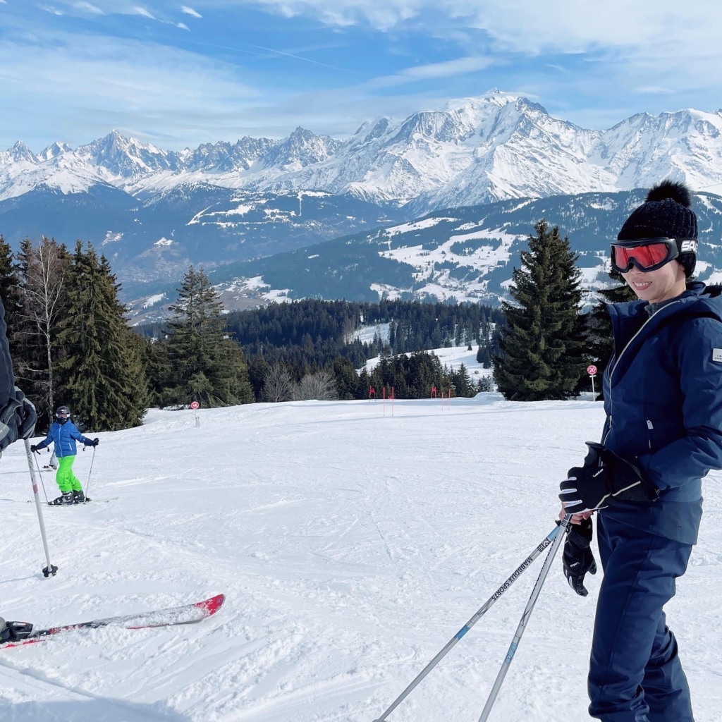 スキー　Combloux（コンブルー）
フランスとイタリアの国境にあるMont Blanc（モンブラン)を望める、
豊かな自然からエネルギーを得られる場所